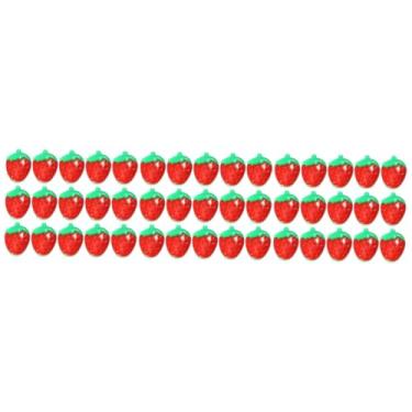 Imagem de VILLCASE 300 Peças botões de camisa botões de morango faça você mesmo botões de frutas decoração morangos botões de bricolage botões de costura jeans decorar botão página de recados filho