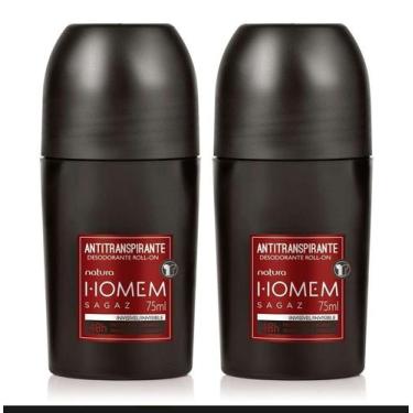 Imagem de Kit Desodorante Antitranspirante Roll-On Homem Sagaz - 75 Ml - Corpo E