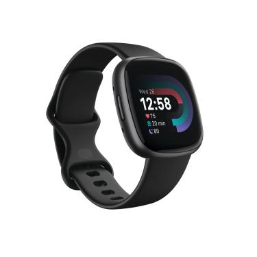 Imagem de Smartwatch de fitness Fitbit Versa 4 com gps, frequência cardíaca preta