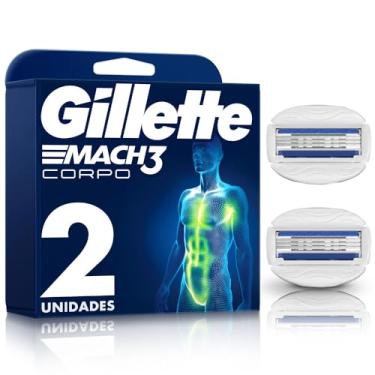 Imagem de Gillette Carga Para Aparelho De Barbear Mach3 Corpo Corporal Para Homens 2 Uds