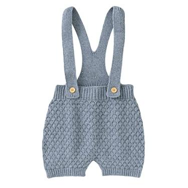 Imagem de Macaquinho de algodão para bebês meninos e meninas com botão frontal para recém-nascidos, cor lisa, sem mangas, roupas fofas, Cinza, 9-12 meses