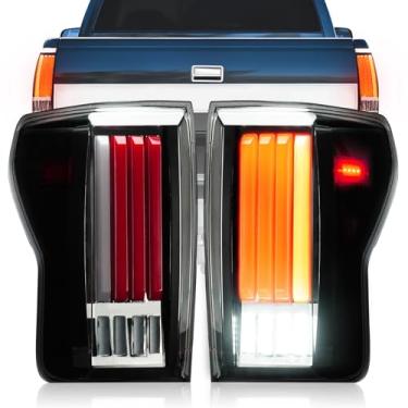 Imagem de Luz traseira de LED adequada para Toyota Tundra 2007-2013, substituição do conjunto da lanterna traseira esquerda + par direito, lente transparente