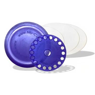 Imagem de My-Cap Conjunto de tampas e tampas de cápsulas de café reutilizáveis - compatível com cápsulas Nespresso Vertuo - Tampa e tampa de cápsulas de café reutilizáveis, de grau alimentício e sem BPA -