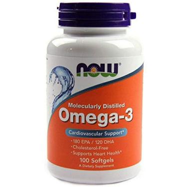 Imagem de Omega-3 1.000mg 180 EPA/ 120 DHA Now Foods 100 Cápsulas Softgels