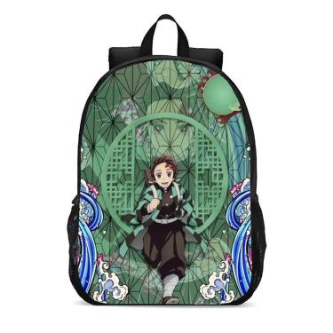 Imagem de Mochila Escolar Infanto Juvenil Anime Tanjiro Demon Slayer Novidades 0164-Unissex