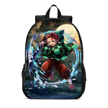 Imagem de Mochila Escolar Infanto Juvenil Anime Tanjiro Demon Slayer Top Novidades 0247-Unissex