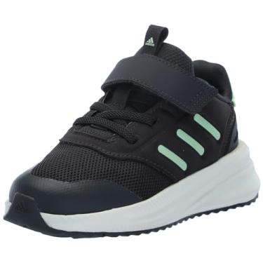 Imagem de adidas Tênis infantil unissex X_PLR Phase, Carbono/verde cintilante/marfim (renda elástica), 9 Toddler
