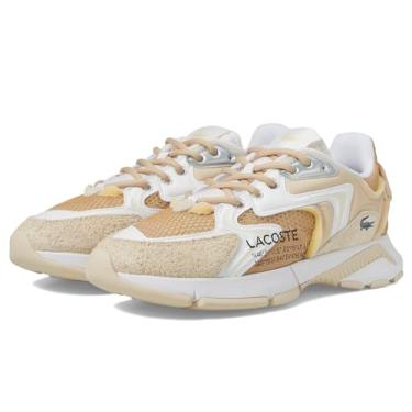 Imagem de Lacoste Tênis masculino L003 Neo 124 5 SMA, Bronzeado claro/branco, 44