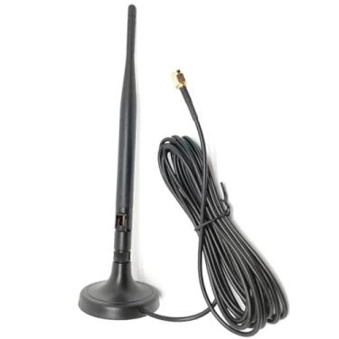 Imagem de Cabo de extensão de antena de 2,4 GHz para câmera de backup DOUXURY sem fio RV Mnonitor 7dBi 5,8 GHz WiFi 3 m cabo de extensão