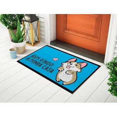 Imagem de Capacho Decorativo Porta De Entrada Tapete Divertido Estampado Frase - Bem Vindo A Minha Casa Ca798