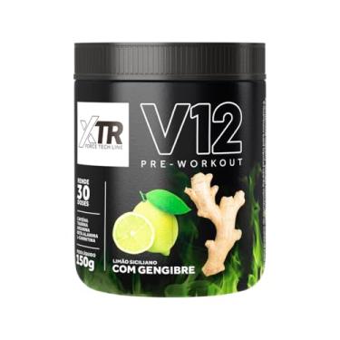 Imagem de Pré-Treino V12 Gengibre + Pimenta + Cafeina + Beta-alanina 150g - Xtr For Life. (150g, Limão)
