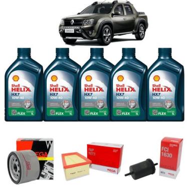 Imagem de Kit Troca De Óleo Duster Oroch 1.6 16v Tecno 10w40 - Lubrax