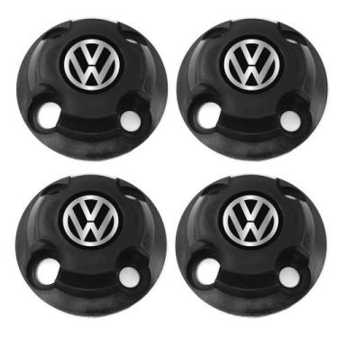 Imagem de Kit Jogo com 4 Calotinhas Volkswagen New Black - Autovelox