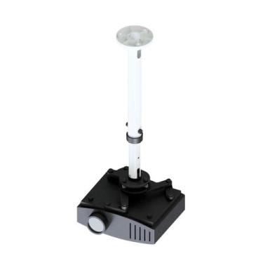 Imagem de Suporte projetor de teto  telescópico  preto e branco - AVATRON
