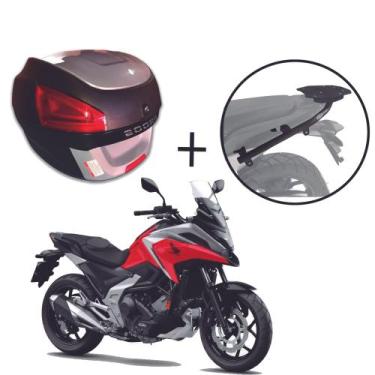 Imagem de Baú Bauleto 29 Litros + Suporte Baú Superior  Nc 750x 2022+ - AWA, Pra