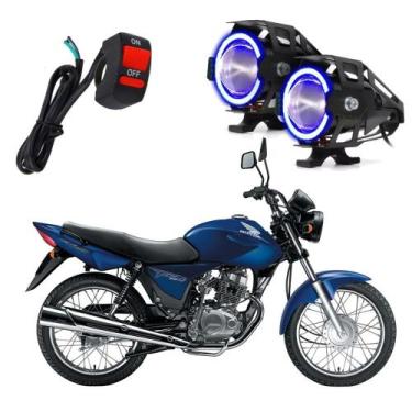 Imagem de Kit Farol de Milha para Moto CG 150 TITAN EX 2010 2011 2012 2013 Angel