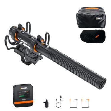 Imagem de Microfone Shotgun Sem Fio Comica VM40 com 48 kHz/32 bits, 32 GB de Armazenamento, Trilha de Áudio de Segurança, Microfone de Câmera Supercardioide para Câmera, Smartphone, PC, Cineastas, Vloggers
