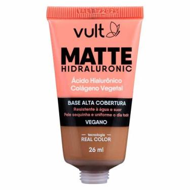 Imagem de Base Líquida Alta Cobertura Vult - Matte Hidraluronic, V320