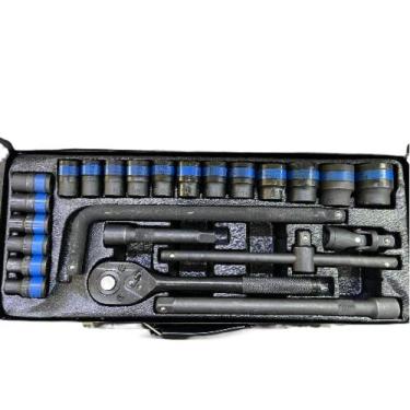 Imagem de Jogo Chaves Soquete Sextavado Com 24 Pcs-1/2 (Preto) - Victory King