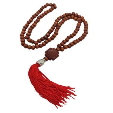 Imagem de Japamala 108 Contas Madeira Marrom Castanho - Master Chi