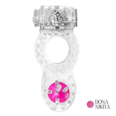 Imagem de Anel Peniano com Vibrador e Pérola Estimuladora - Dona Nikita, TRANSPA