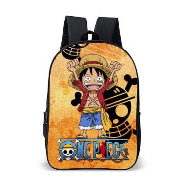 Imagem de Mochila Bolsa Escolar Infantil One Piece Volta Às Aulas - Thuco Games,