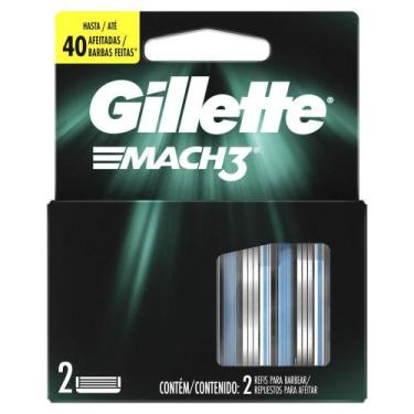 Imagem de Carga Para Lâmina De Barbear Gillette Mach3 - 2 unidades