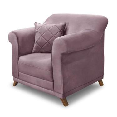 Imagem de Poltrona Decorativa Estofada Sala Quarto Escritório Leitura Fiorela - 