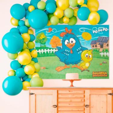 Imagem de Painel Decorativo festa Galinha Pintadinha decoração TNT - Piffer
