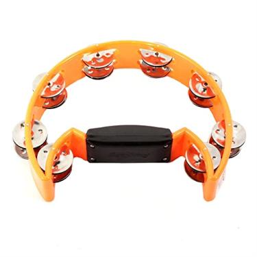 Imagem de Meia Lua Pandeirola Spanking Com 16 Platinelas Laranja