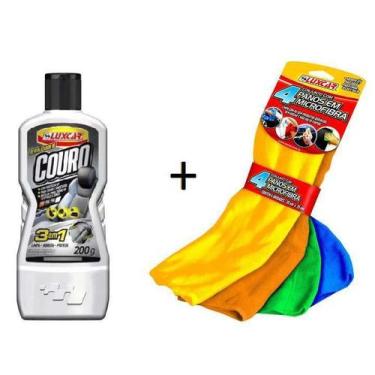 Imagem de Revitalizador de Couro 3 Em 1 + Panos Em Microfibra Com 4 - Luxcar, 47