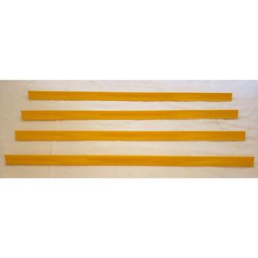 Imagem de Porta Etiqueta Bandeja Gondola LX 92 cm Amarelo KIT50 - Amapá
