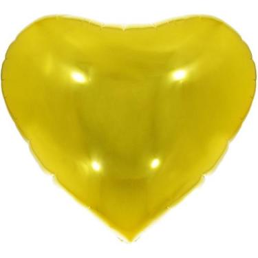 Imagem de Balão Metalizado Coração Dourado 45Cm - GNA