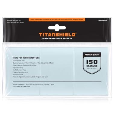 Imagem de TitanShield (150 Sleeves) Mini European Sized Board Game Card Sleeves