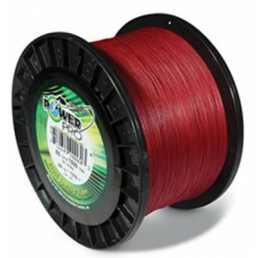 Imagem de Power Pro Spectra Linha de pesca trançada de fibra, vermelho avermelhado, 1300 m/22,7 kg