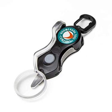 Imagem de Boomerang Tool Company Cortador de linha de pesca Cheater SNIP com luz LED U/V, lupa e lâminas de aço inoxidável que cortam a trança limpa e suave sempre! (Preto)