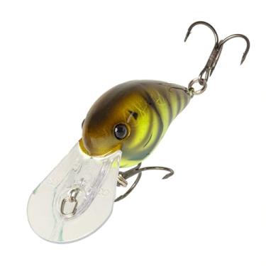 Imagem de Strike King (HCGDAWG8-100) Isca de pesca de cascalho Dawg 8, crankbait de mergulho médio, ação oscilante ampla, profundidade de mergulho de 2,5 m, tamanho 4 ganchos agudos de haste curta, verão craw