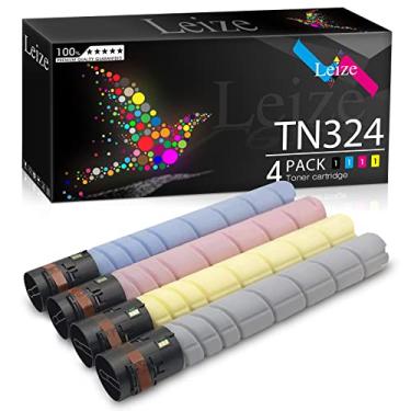 Imagem de Leize Cartucho de toner TN324 de substituição compatível para impressora Konica Minolta TN324 TN-324 para Bizhub C258 C308 C368 TN324K TN324C TN324M TN324Y - preto 28.000 e cores 26.000 páginas [KCMY