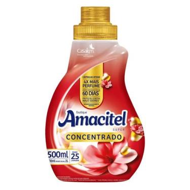 Imagem de Amaciante de Roupas Concentrado Amacitel Super Frasco 500ml - CasaKm, 