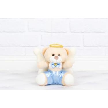 Imagem de URSO ANJO PELUCIA TEDDE 18 CM - PARA DECORAÇÃO (AZUL CLARO)