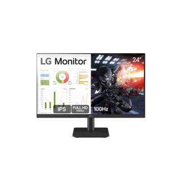 Imagem de Monitor LG 24” IPS, Full HD, 100Hz, HDMI, Ajuste de Inclinação - 24MS500-B