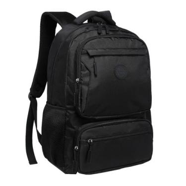 Imagem de Mochila Masculina Grande Jovenil Escolar Reforcada Bak Pak, Preto