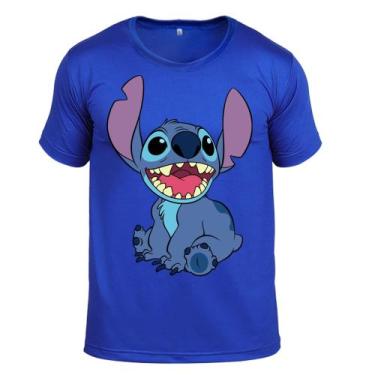 Imagem de Camisa Infantil Lilo Stitch Desenho Algodão Manga Curta - Cassio Henri