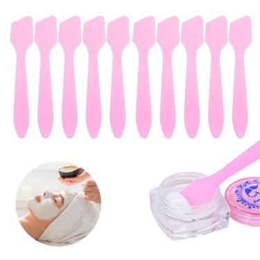 Imagem de 10Un Mini Espátula Aplicador Descartável Creme Maquiagem Skin Care Qua