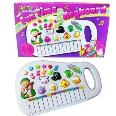Imagem de Piano Teclado Animal Brinquedo Infantil Sons Fazenda Sitio . - toys ki