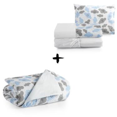 Imagem de Edredom de Bebê Mini Cama Lençol 3 pçs com Elástico Moderno - ENTROU C