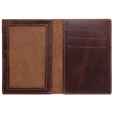 Imagem de Carteira Pequena Masculina 100% Couro Legítimo Bovino Fóssil - Sarroch