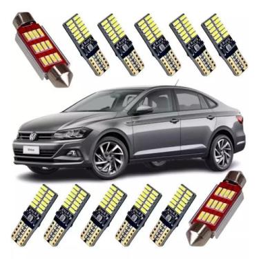 Imagem de Kit Lâmpada Novo Polo Virtus Led Canbus 12v Iluminação 6500k - Gusta C