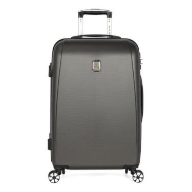 Imagem de Mala De Viagem Média Com Rodinhas Giro 360 23kg Polo King, Grafite, Mf