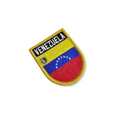 Imagem de BP0046E-011 Bandeira Venezuela Patch Bordado 5,7x6,8cm - BR44